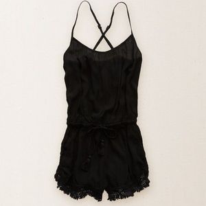 Aerie Black Romper